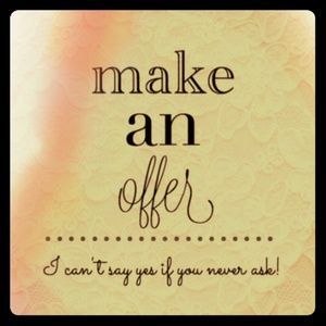 All reasonable offers welcomed! 👐🤗